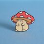 Mushroom Enamel Pin | Cute Pin Badges, thumbnail 3 of 5