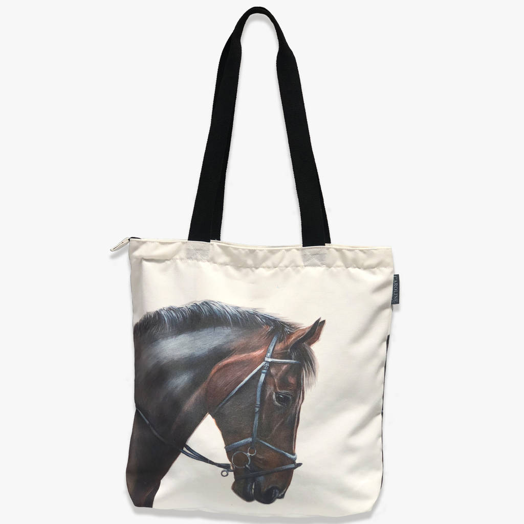 Horse Tote Bag Grooming Bag Horse Presents By Caroline Towning Art