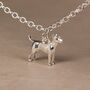 Personalised 3D English Bull Terrier Silver Chain Bracelet, thumbnail 2 of 10