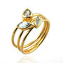 Stacking Rings With Blue Topaz, thumbnail 5 of 8