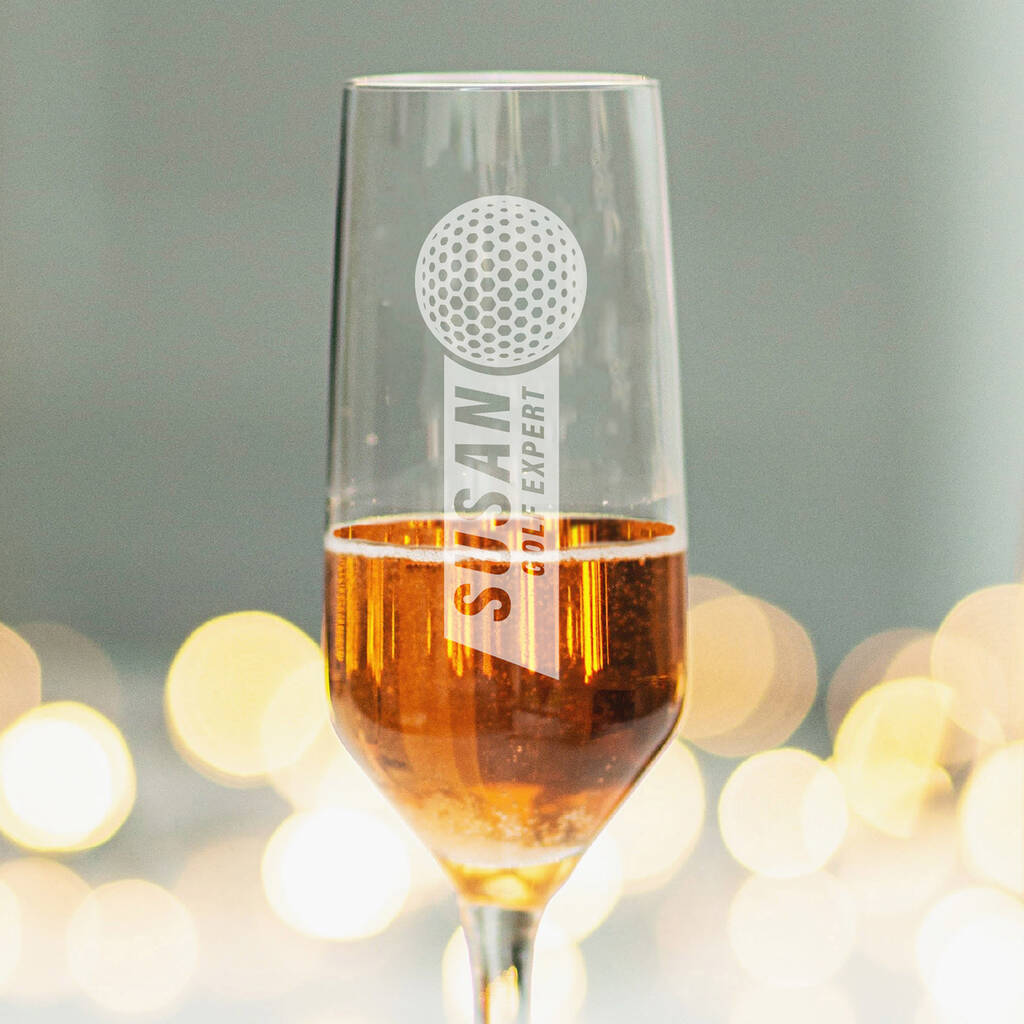 Personalised Golf Glass By Becky Broome Notonthehighstreet