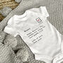 A Letter To Personalised Babygrow, thumbnail 1 of 4