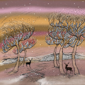 'Stags By The River' Print, 3 of 3