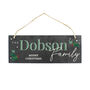 Personalised Christmas Family Slate Plaque, thumbnail 2 of 3