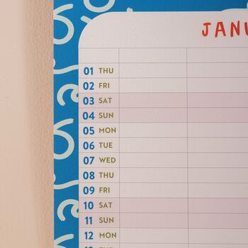 2025–2026 A3 Academic Family Calendar | Colour Flow, 3 of 8