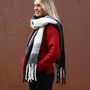 Monochrome Block Heavyweight Scarf, thumbnail 1 of 5