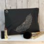 Feather Sparkly Make Up Bag, thumbnail 3 of 4