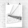 Iconic Structures Line Art Prints, thumbnail 4 of 4