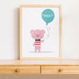 Colourful Personalised Cute Pig Print For Children, thumbnail 3 of 6