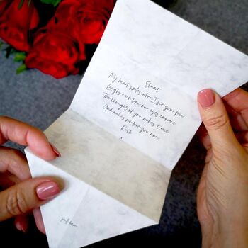 Personalised Origami Valentine Love Letter Photo Gift, 4 of 8