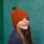 Kids' Lambswool Bobble Hats, thumbnail 1 of 9