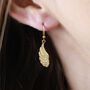 Angel Wing Hook Earrings In Silver Or 18k Gold Vermeil, thumbnail 4 of 7