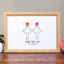Personalised Happy Couple Button Print, thumbnail 2 of 2