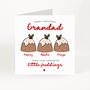 Personalised Christmas Card For Grandad Little Pudding Design, thumbnail 3 of 7