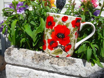 Jumbo Mug In Vibrant Red Poppy Design, 4 of 12