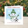 Football Christmas Card Team Colours, thumbnail 4 of 4