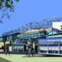 Twickenham Stadium, Rugby Illustration Print, thumbnail 2 of 2