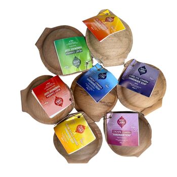 Heart Chakra Handmade Vegan Soap With Ylang Ylang And Lemon For Hand And Body Pack Of Two X 100gm, 4 of 4