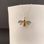 Personalised Sterling Silver Queen Bee Necklace, thumbnail 2 of 3