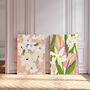 Set Of Two Floral Pastel Flower Art Prints, thumbnail 2 of 4