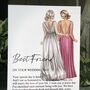 Best Friend Bride Personalised Wedding Keepsake, thumbnail 6 of 6