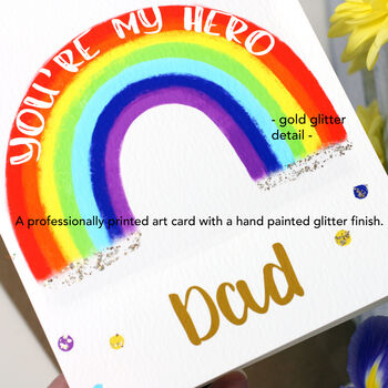 Rainbow Hero Father's Day Card, 3 of 6