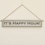 'It's Happy Hour!' Hand Painted Wooden Sign, thumbnail 1 of 4