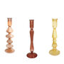 Mixed Set Of Six Handmade Glass Candlestick Holders, thumbnail 4 of 5