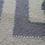 Handwoven Round Dhurrie Rug Grey / Off White, thumbnail 2 of 6