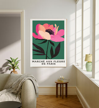French Flower Market Botanical Art Print, 2 of 3