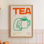 Tea Hand Drawn Illustration Kitchen Wall Art, thumbnail 1 of 9