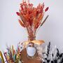 Colourful Dried Flower Arrangement With Personalised Vase Gift, thumbnail 4 of 9