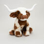 Texas Longhorn Highland Cow 18cm Plush Soft Toy With Gift Bag, thumbnail 9 of 9