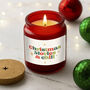 Gingerbread Scented Christmas Candle | 'Christmas Movies And Chill' | Red | Seasonal Winter Home Décor, thumbnail 1 of 2