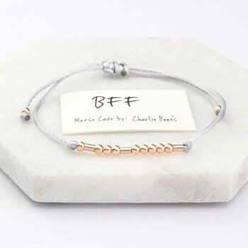 Bff Best Friends Morse Code Bracelet, 4 of 10