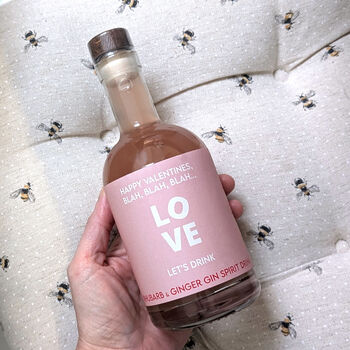 Personalised Love Valentines Gin, 2 of 5