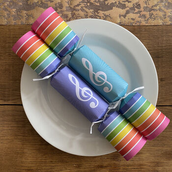 Rainbow Christmas Crackers With Xylophone Musical Fun X Eight, 2 of 3