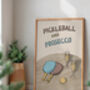 Pickleball And Prosecco Print, thumbnail 5 of 9