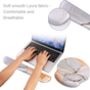 Tan Marble Keyboard And Mouse Wrist Rest Pad Set, thumbnail 4 of 6