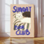 Sunday Book Club Typography Art Print, thumbnail 1 of 3