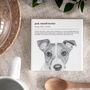 Jack Russell Terrier Dog Illustration Ceramic Coaster, thumbnail 1 of 10