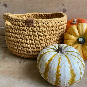 Crochet Basket With Handles, 2 of 7