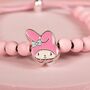 Hello Kitty Pink Beaded Bracelet With My Melody Charm, thumbnail 4 of 6
