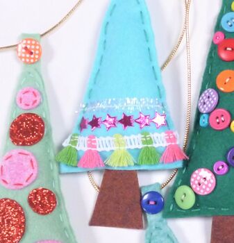 Sew Your Own Christmas Tree Garland Kit, 2 of 4