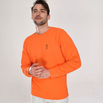 Athletic Orange Sports Activewear Sweatshirt, 6 of 7