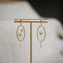 Baby Breath Dangle Stud Earrings With Freshwater Pearls, thumbnail 5 of 6