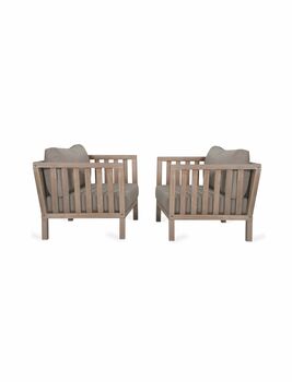 A Pair Of Traditional Outdoor Armchairs, 2 of 2