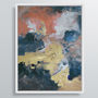 'Indigo Polo' Framed Giclée Abstract Canvas Print Art, thumbnail 4 of 6