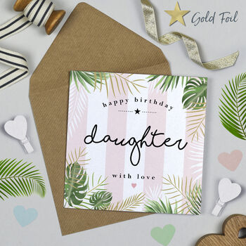 Palm Leaf Daughter In Law Birthday Card, 2 of 3