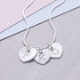 Personalised Sterling Silver Heart Initial Necklace, thumbnail 1 of 4